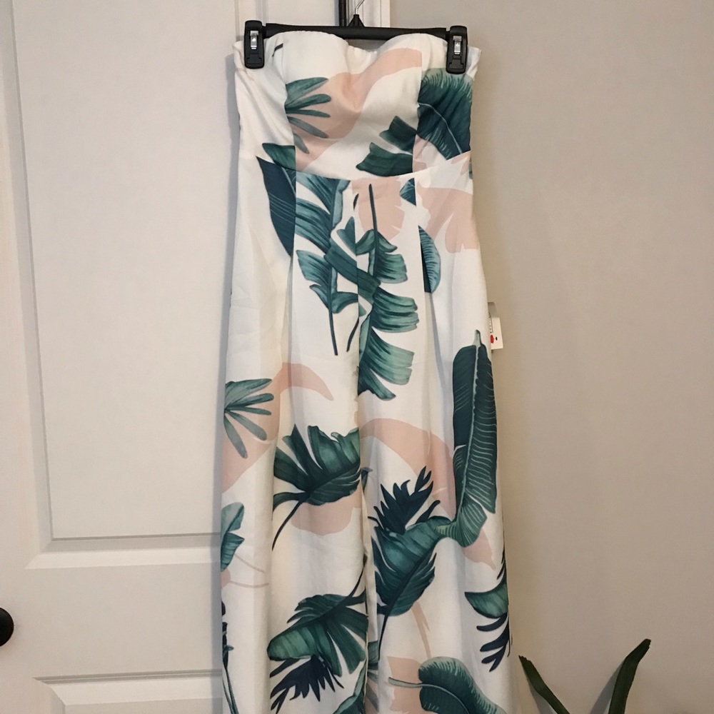 NWT Red Dress Boutique Palm Jumpsuit